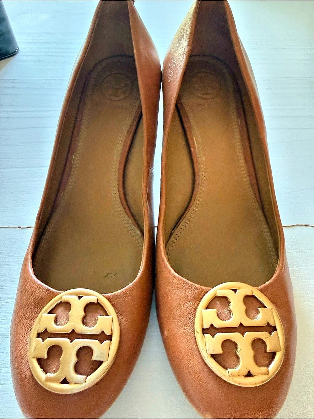 Tory Burch Sally Wedge Pump Brown US 6.5
